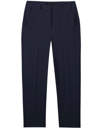 Luisa Cerano Cropped Trousers - Blue