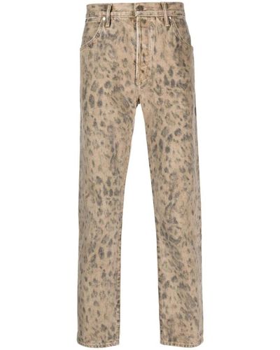 Tom Ford Leopard-print jeans - Neutro