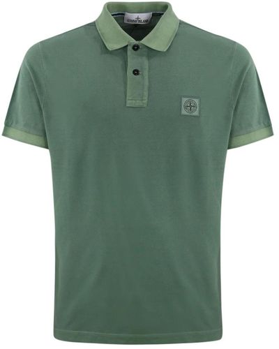 Stone Island Polo Shirts - Green