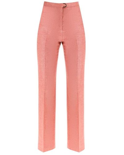 Agnona Trousers > wide trousers - Rose