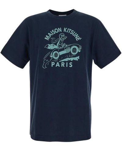 Maison Kitsuné Tops > t-shirts - Bleu
