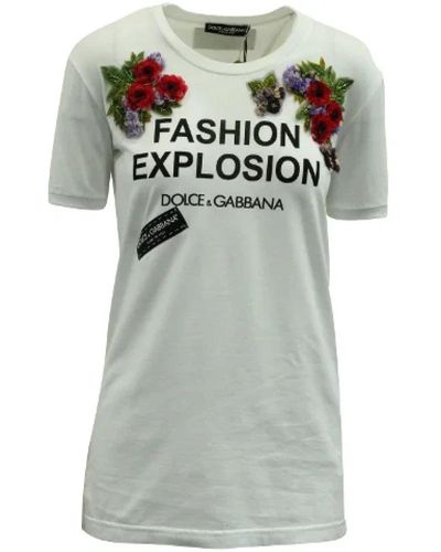 Dolce & Gabbana Baumwolle tops - Grau