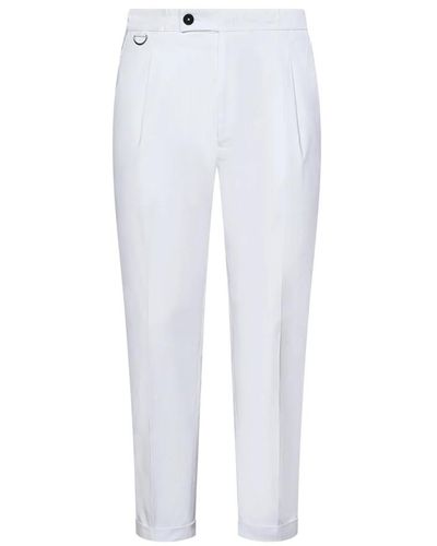 Low Brand Trousers > slim-fit trousers - Blanc