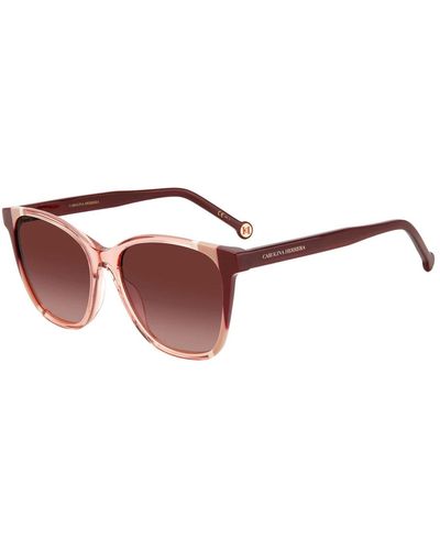 Carolina Herrera Burgund nude/pink shaded sunglasses - Rot