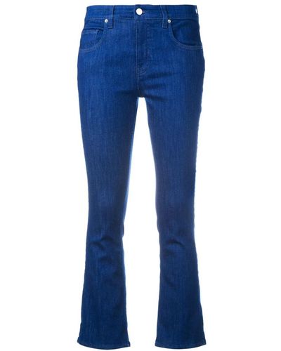 Victoria Beckham Jeans > cropped jeans - Bleu