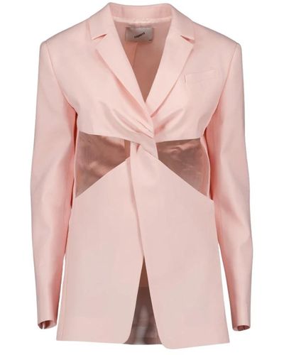 Coperni Taillierte jacke mit gedrehten ausschnitten - Pink