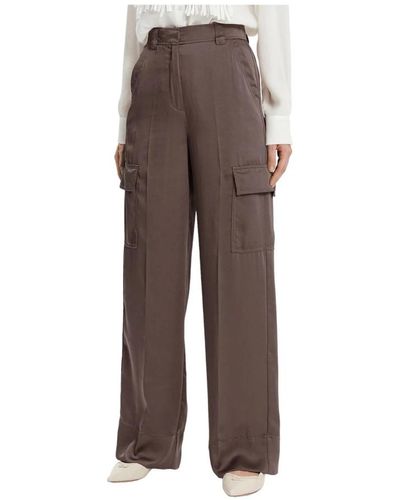Marella Pantalón marrón estilo khat