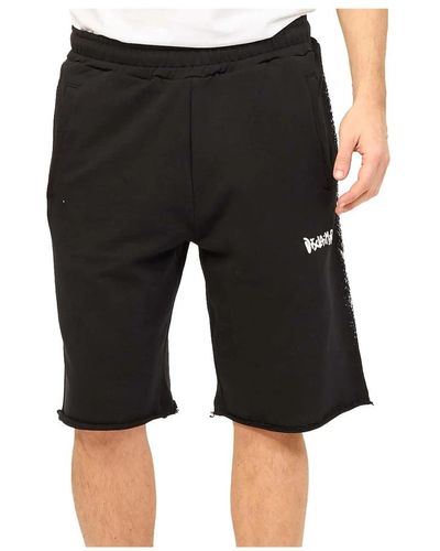 DISCLAIMER Sweatshirt & bermuda shorts set - Schwarz