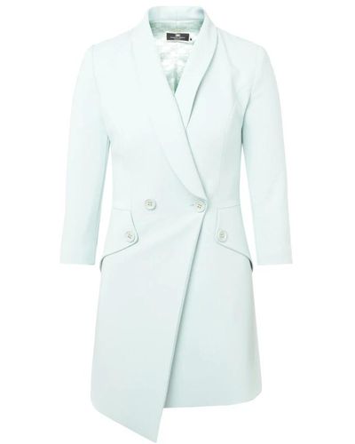 Elisabetta Franchi Coats > double-breasted coats - Bleu