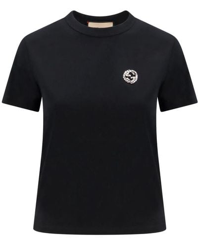 Gucci Rhinestone crew-neck t-shirt - Negro