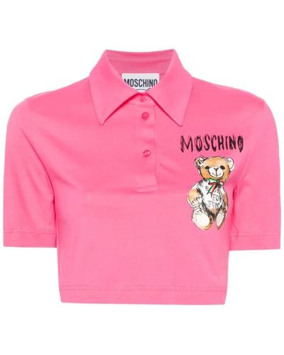 Moschino Polo Shirts - Pink