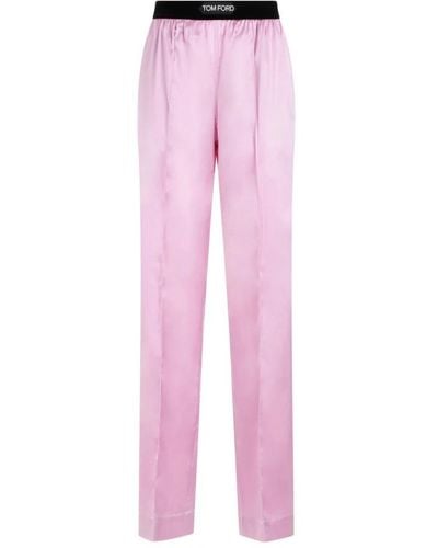 Tom Ford Straight Trousers - Pink