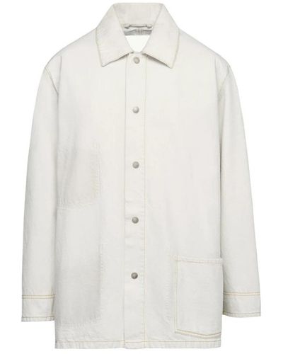 Maison Margiela Single-Breasted Coats - White