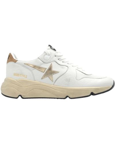 Golden Goose Blanca star running calf sneakers - Weiß