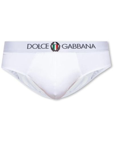 Dolce & Gabbana Slip in cotone - Bianco