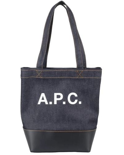 A.P.C. Tote bags - Blau
