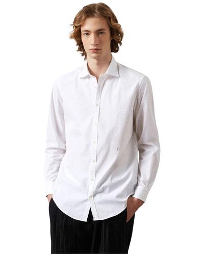Massimo Alba Genova klassisches hemd - Weiß