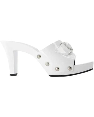 Versace Leder heels - Weiß