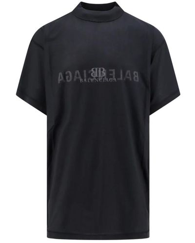 Balenciaga Schwarzes crew-neck t-shirt oversize