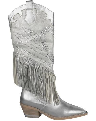 Alma En Pena. Cowboy Boots - Grey