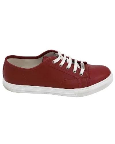 Gucci Sneakers gucci rosse in pelle usate - Rosso