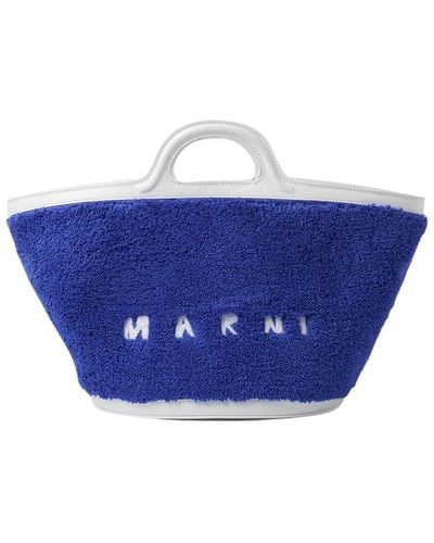 Marni Tropicalia bucket tote bag - Blu