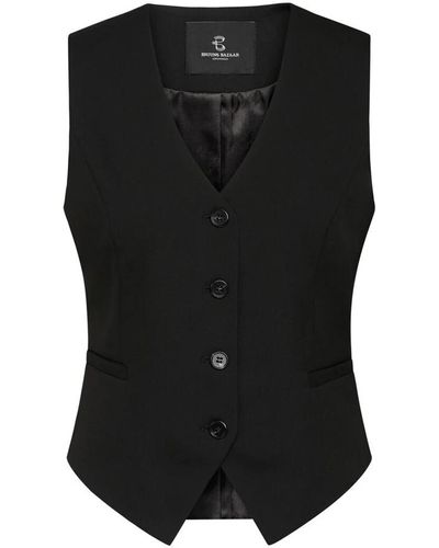 Bruuns Bazaar Elegante chaleco negro blazer