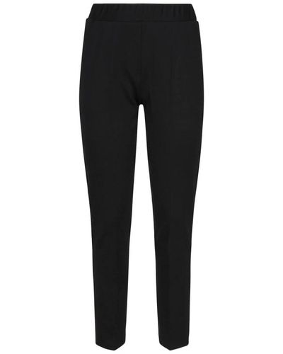 Mariuccia Milano Trousers > slim-fit trousers - Noir