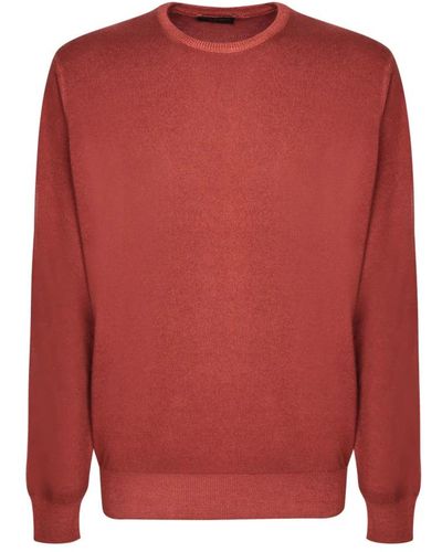 Dell'Oglio Round-Neck Knitwear - Red