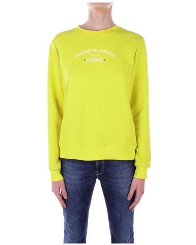 Elisabetta Franchi Sweatshirts - Yellow