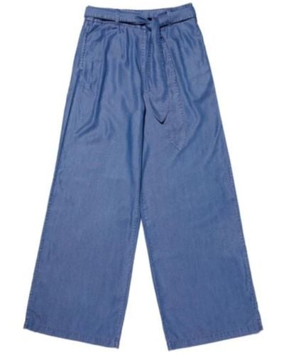 Denham Wide Trousers - Blue
