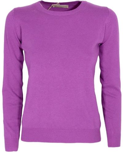 Cashmere Company Round-Neck Knitwear - Purple