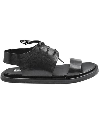 Ernesto Dolani Flat Sandals - Black