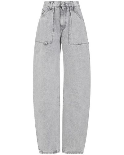 The Attico Loose-Fit Jeans - Grey