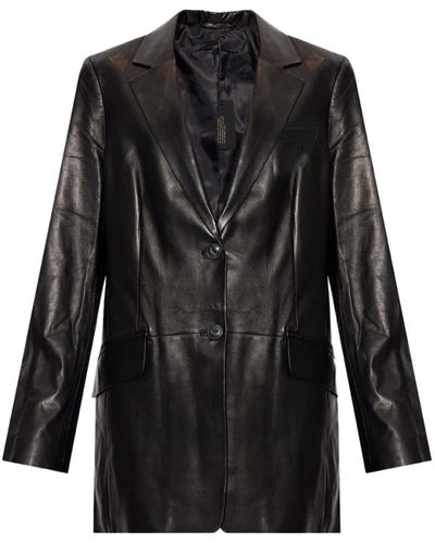 Rag & Bone Leather blazer - Noir