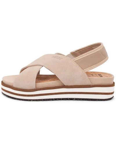 Woden Flat Sandals - Pink