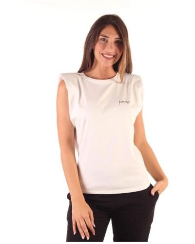 Kendall + Kylie Camiseta de algodón para mujer - Blanco