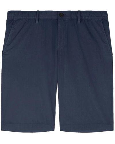 Paul & Shark Ultra-l bermuda shorts aus baumwolle mit kordelzug - Blau