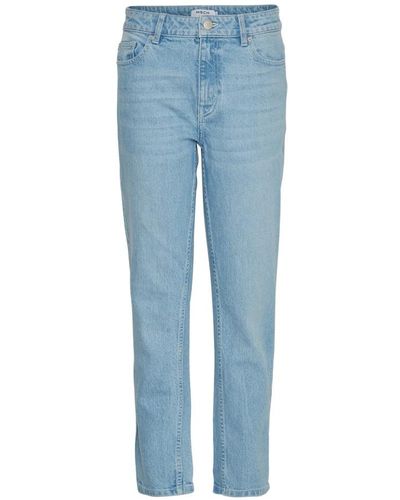 Moss Copenhagen Slim cropped jeans - Azul