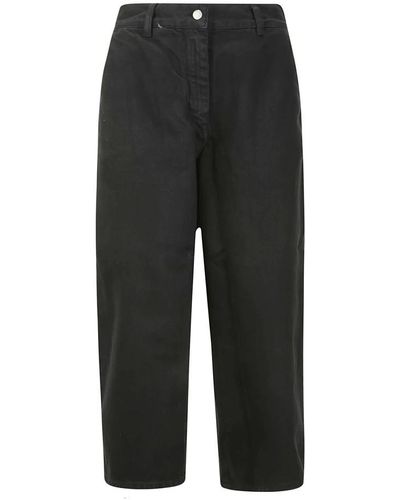 Studio Nicholson Cropped Trousers - Black