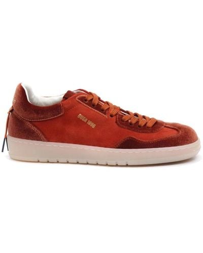 Barracuda Sneakers in velluto arancione - Rosso