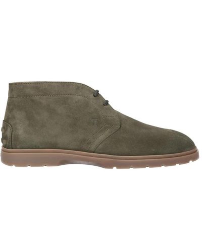 Tod's Lace-Up Boots - Grey