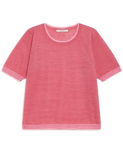 Maliparmi T-shirt summer linen - Rosa