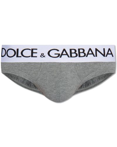 Dolce & Gabbana Unterhosen mit logo - Grau