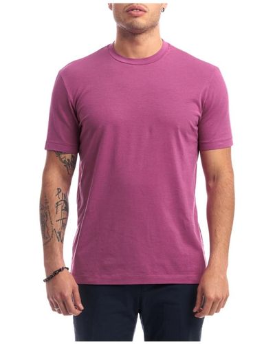 Altea T-shirt lewis in jersey di cotone tinto capo - Viola