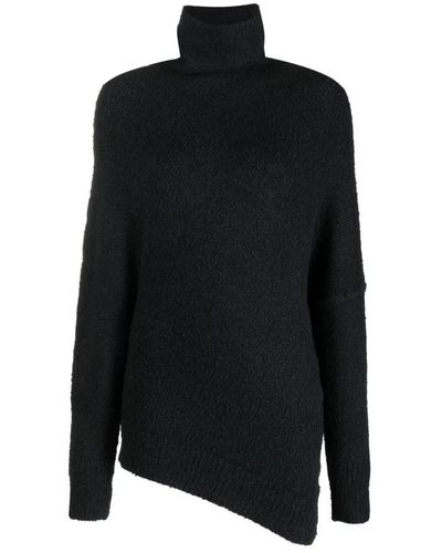 Proenza Schouler Sweatshirts,beige boucle turtleneck sweater - Schwarz