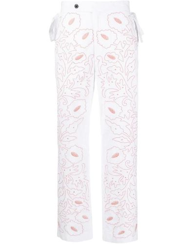 Bode Trousers - Blanco