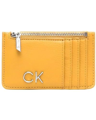 Calvin Klein Wallets & Cardholders - Yellow