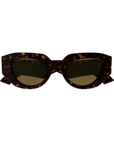 Gucci Braune cat-eye sonnenbrille