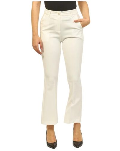 Yes-Zee Wide Trousers - Natural